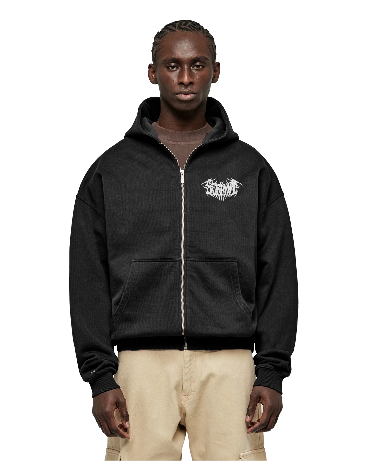 Metal Logo Zip-Up