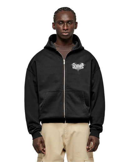 Metal Logo Zip-Up